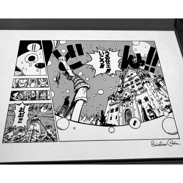 ONE PIECE Manga ART Heritage Autographed Shut up Let's go Limited Eiichiro Oda