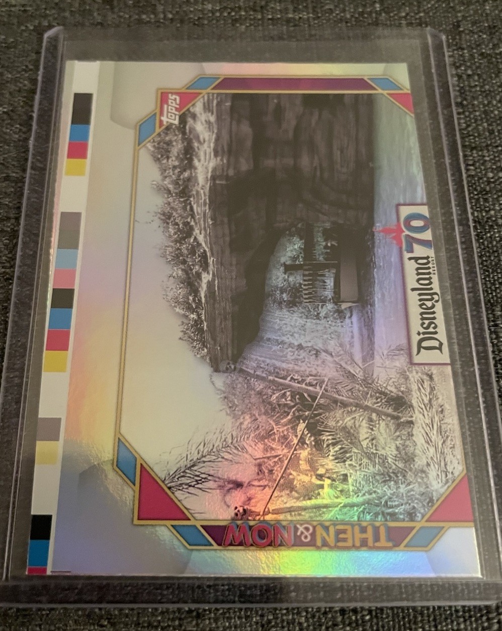 2025 Topps Disneyland 70th Backside of Water ERROR Miscut Rainbow Foil Rare 2025 Topps Disneyland 70th Backside of Water ERROR Miscut Rainbow Foil Rare