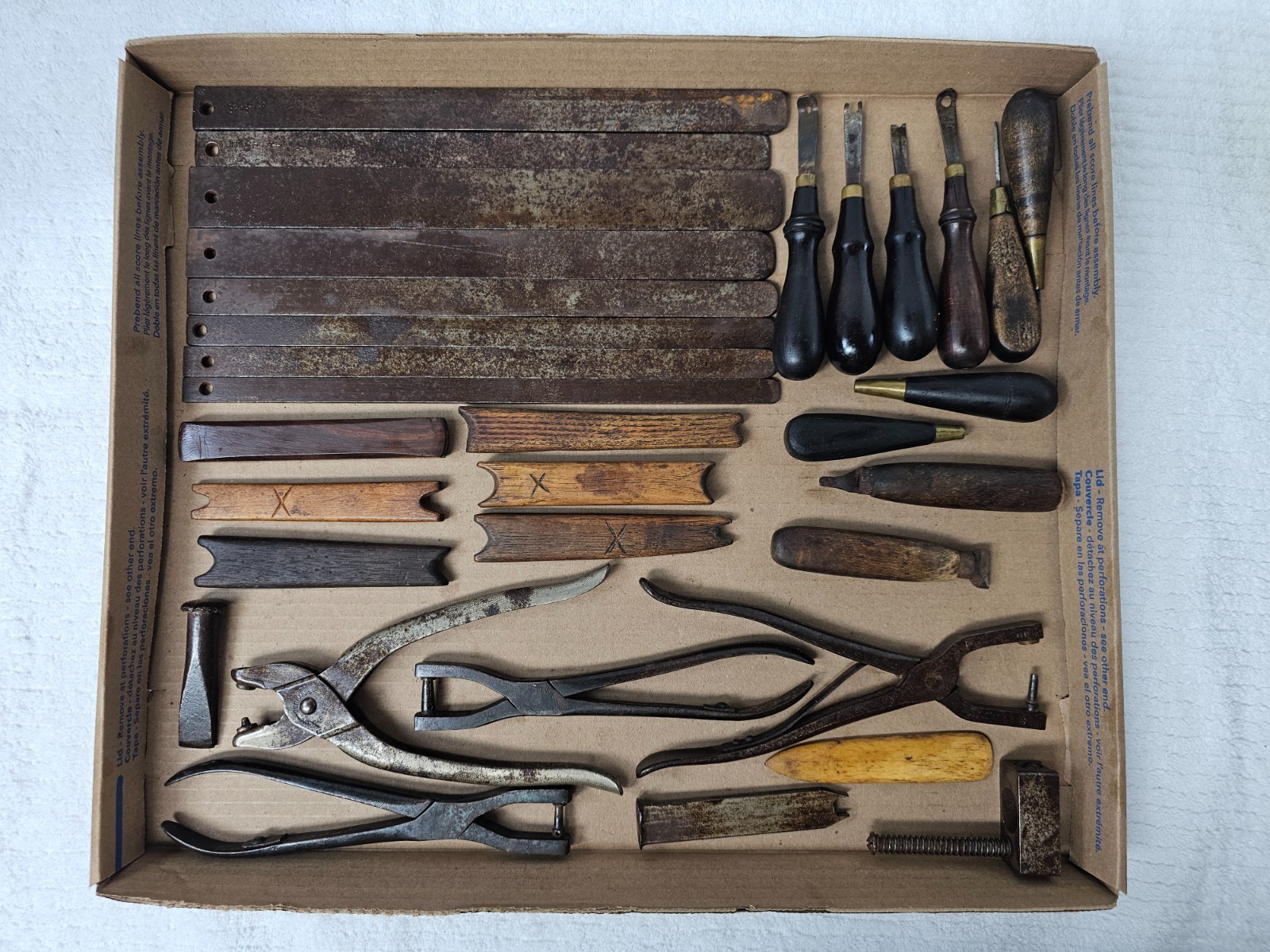 8 L.D. RANDALL Steel Loop Irons S. ROSECRANS Bernard Pliers Milwaukee Shop Lot