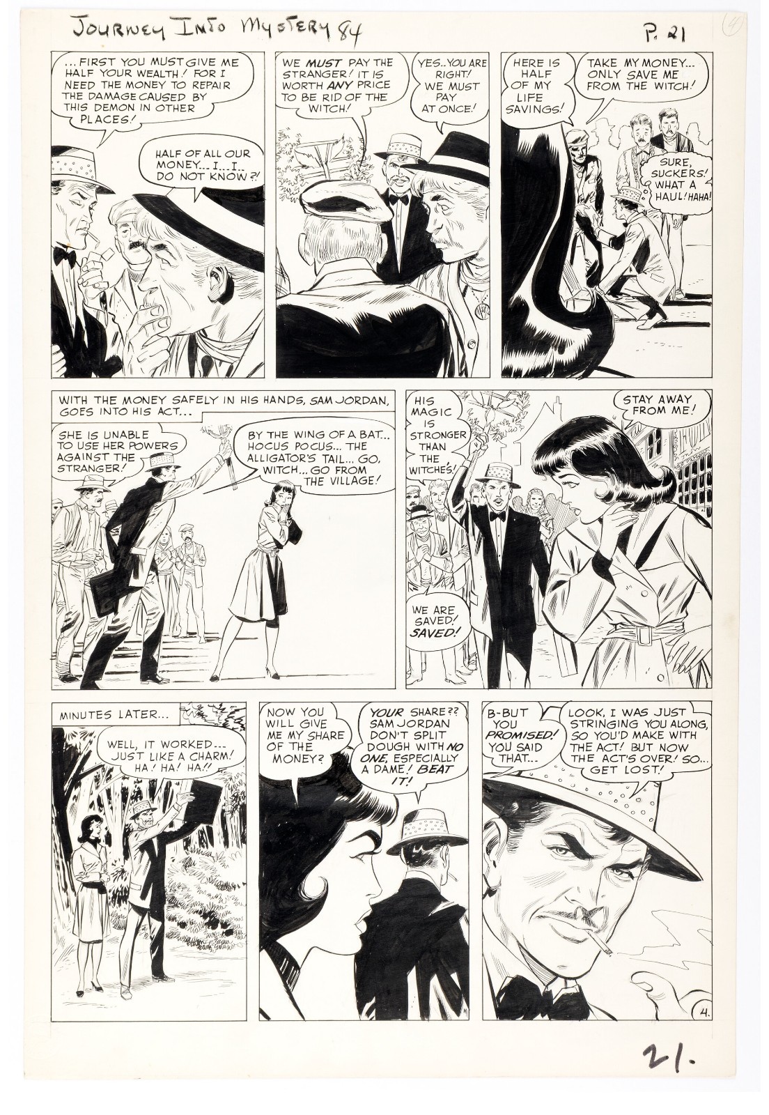 JOURNEY INTO MYSTERY 84 pg 4 (Witching Hour) HISTORIC 2nd THOR & 1st JANE FOSTER