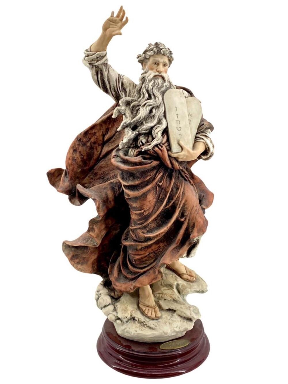 Vintage Florence Limited Ed Armani Resin Moses Sculpture 208/5000 Italy Vintage Florence Limited Ed Armani Resin Moses Sculpture 208/5000 Italy