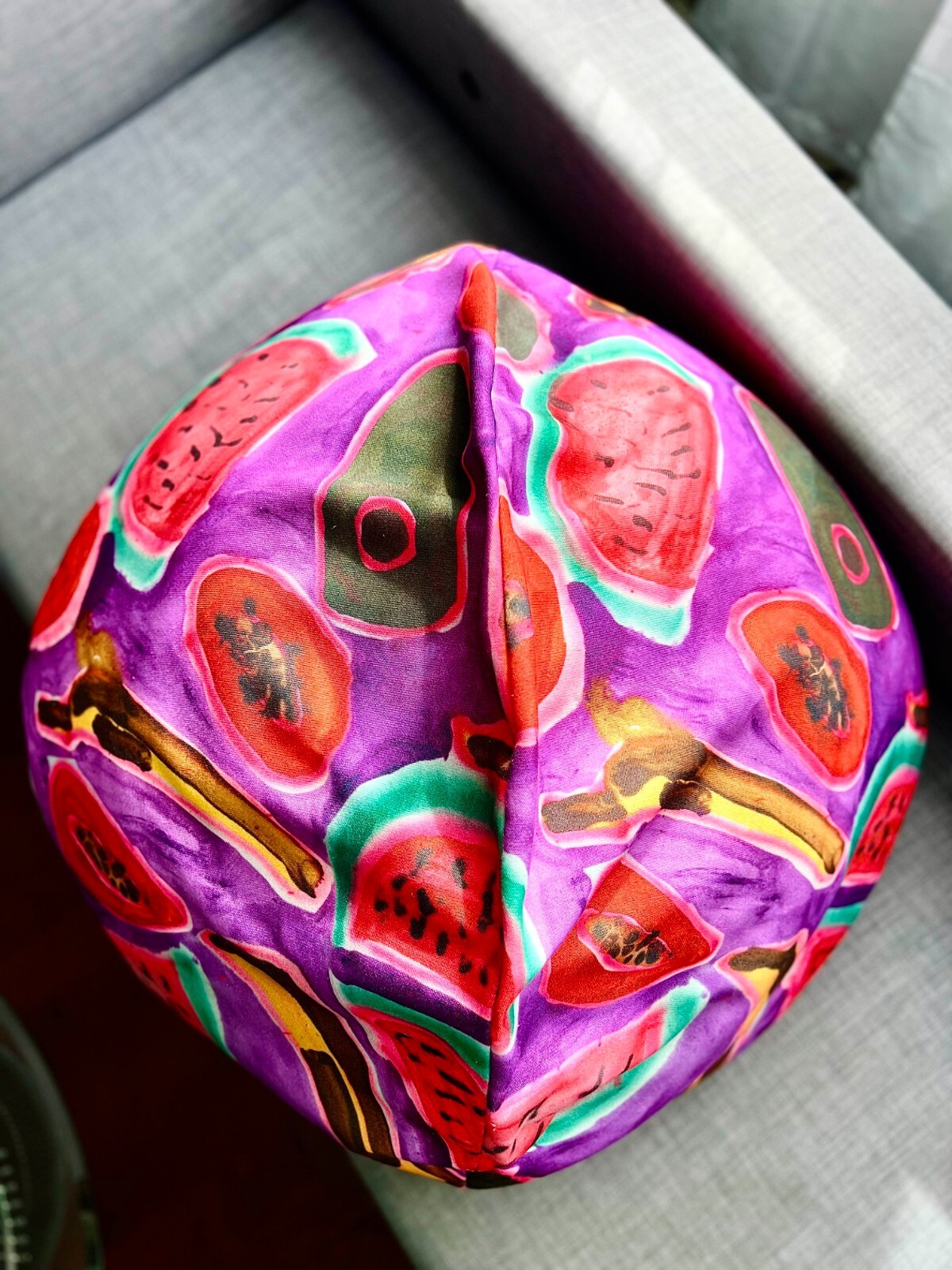 KATHERINE BERNHARDT, FRUIT SALAD Limited edition of 100, 2015 Canvas bean bag KATHERINE BERNHARDT, FRUIT SALAD Limited edition of 100, 2015 Canvas bean bag