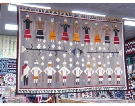 Circa 1930s Navajo Yei Rug, Large, Natural Dyes, Collectible, 10' 10 Circa 1930s Navajo Yei Rug, Large, Natural Dyes, Collectible, 10' 10