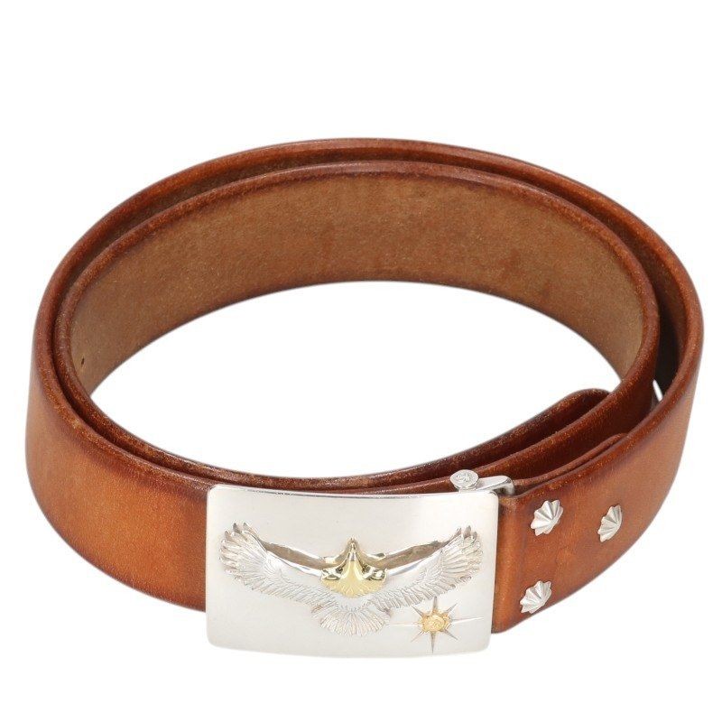 Goro's Men Wallet Small Eagle 4Cm Movable Square Buckle Belt 36 \ Goro's Men Wallet Small Eagle 4Cm Movable Square Buckle Belt 36 \