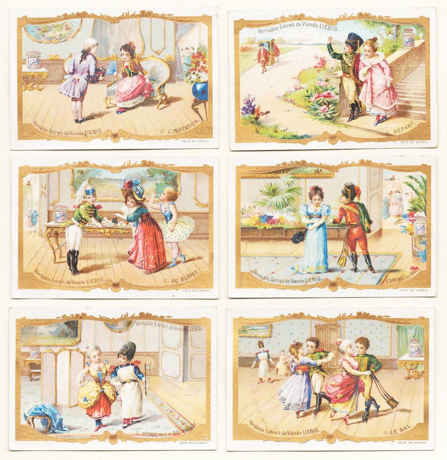 Liebig Collectible Cards Bul Masque Sanguinetti S 404 Litho 1893