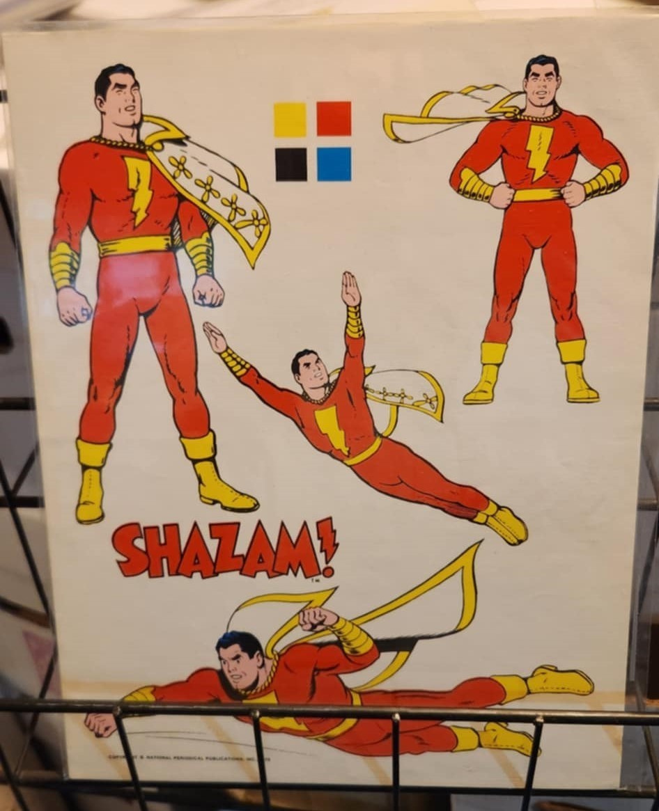 SHAZAM DC Production Art from Jack Adler Collection 1975 COA NM