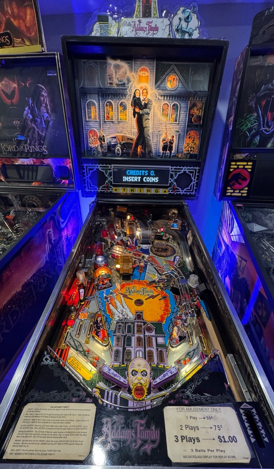 *Rare* The Addams Family Pinball 1992 Bally 100% Working Loaded With Mods *Rare* The Addams Family Pinball 1992 Bally 100% Working Loaded With Mods