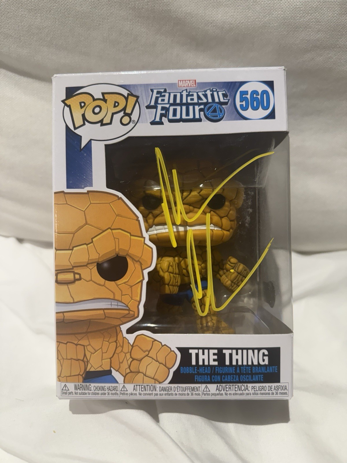 MICHAEL CHIKLIS SIGNED THE THING FUNKO POP 560 FANTASTIC FOUR AUTO BECKETT COA MICHAEL CHIKLIS SIGNED THE THING FUNKO POP 560 FANTASTIC FOUR AUTO BECKETT COA