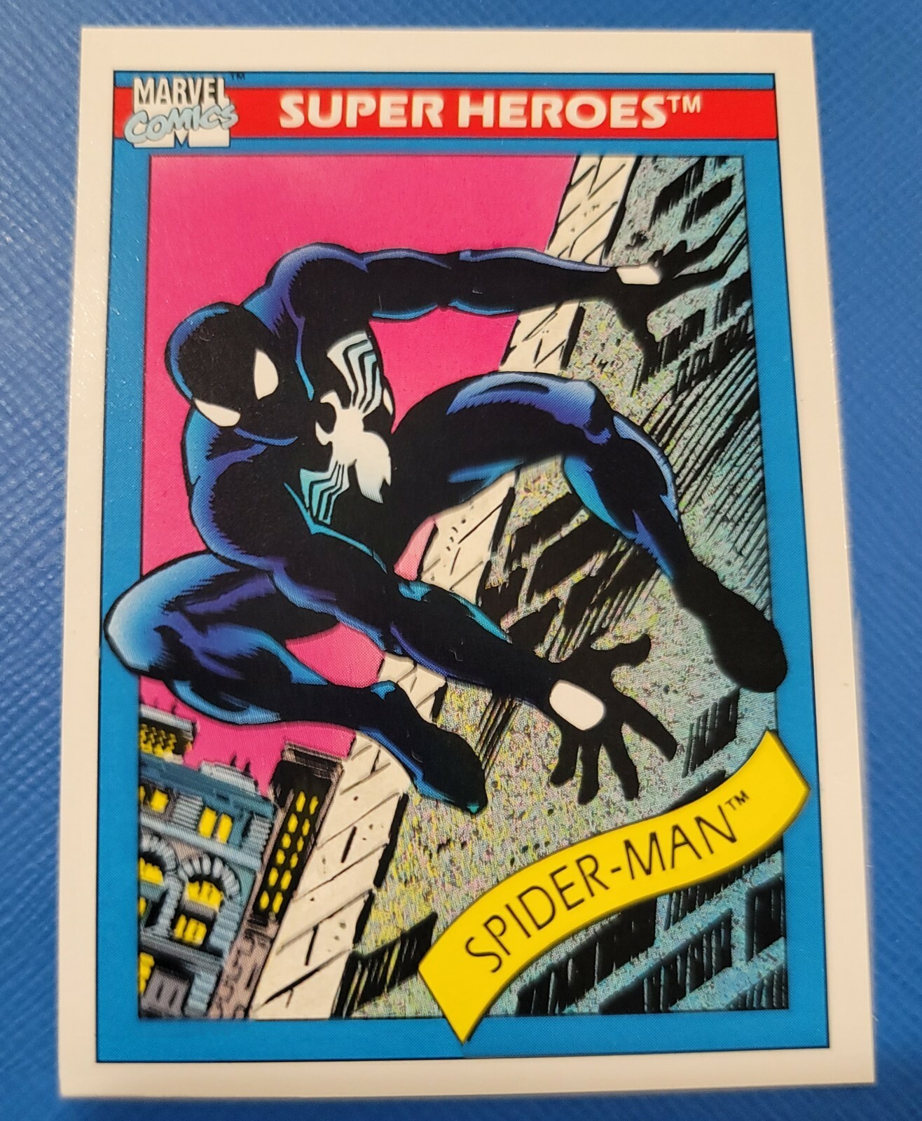1990 IMPEL MARVEL UNIVERSE #2 SPIDERMAN BLACK VENOM PROFESSOR X ERROR CARD RARE 1990 IMPEL MARVEL UNIVERSE #2 SPIDERMAN BLACK VENOM PROFESSOR X ERROR CARD RARE