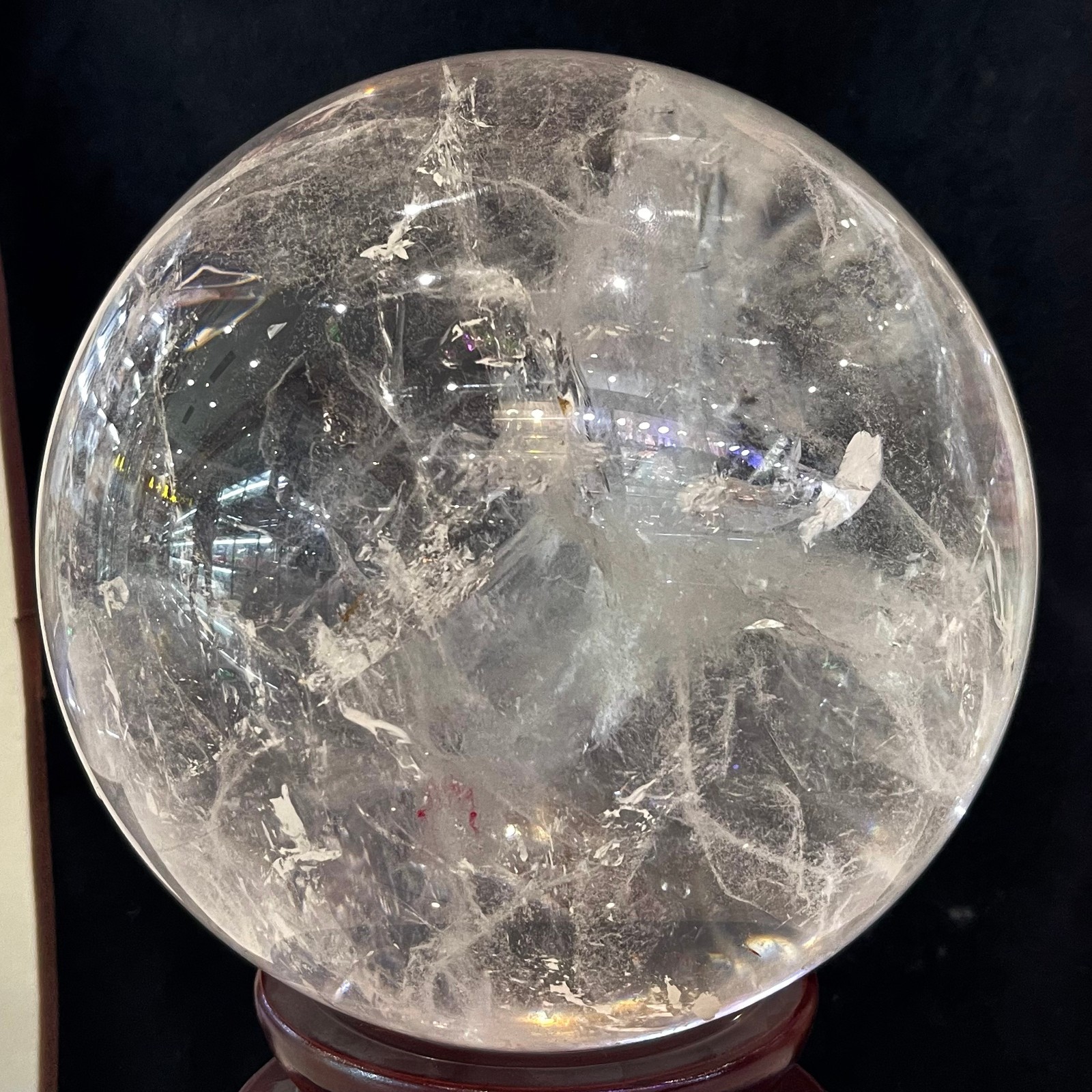 42.77LB rare Herkimer clear quartz ball crystal &Extra large water bladder 42.77LB rare Herkimer clear quartz ball crystal &Extra large water bladder
