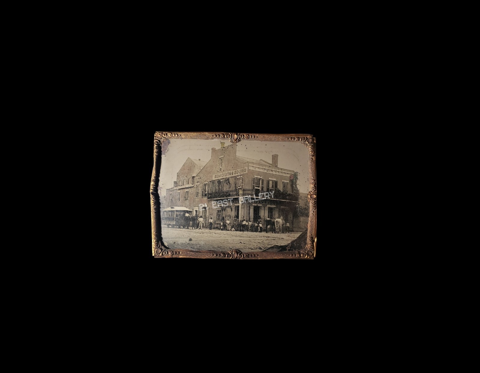 NEW ORLEANS HISTORY PHARMACY TRADE SIGN GERMAN OTTO AFRICAN AMERICAN STREETCAR