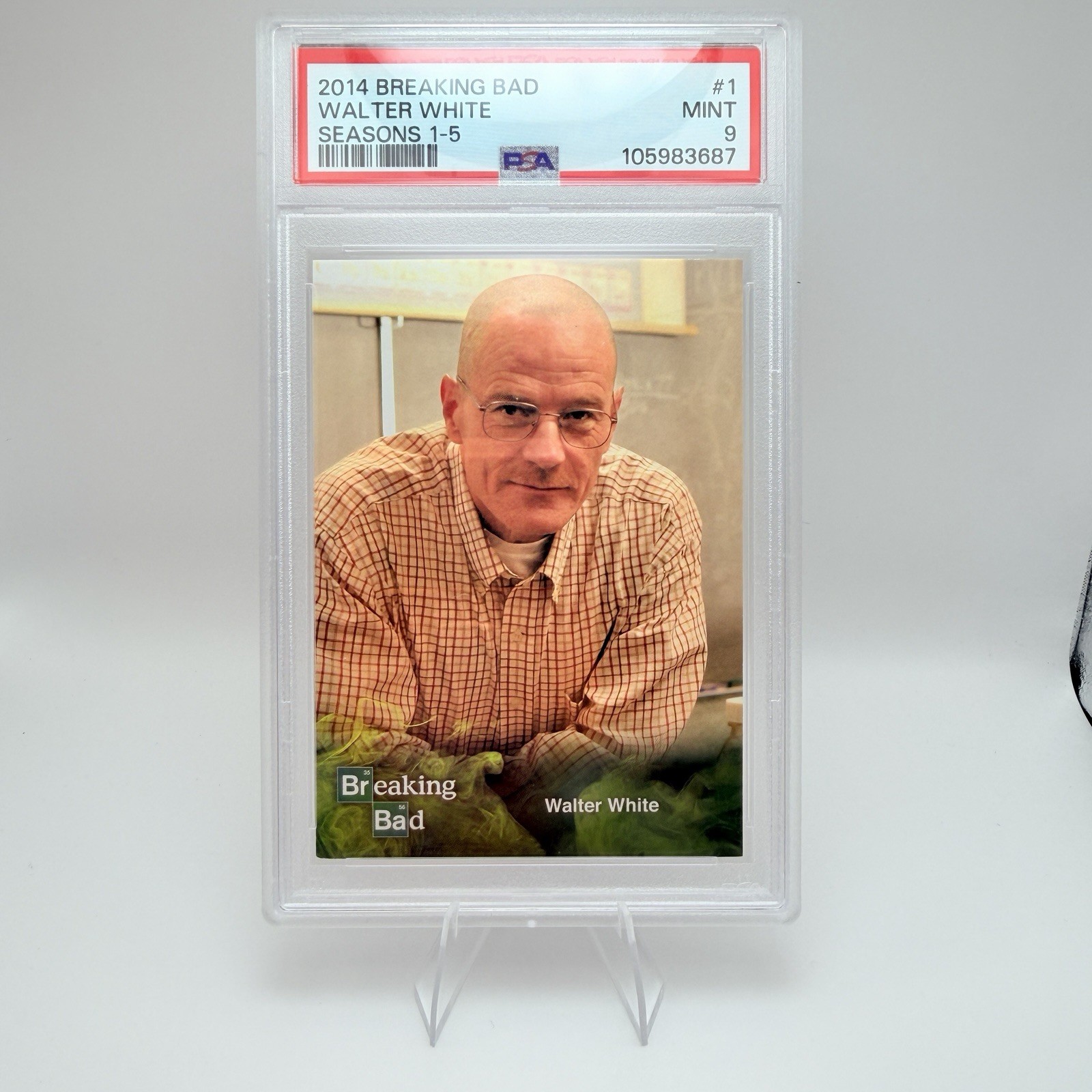 2014 Cryptozoic Breaking Bad #1 Walter White PSA 9 MINT Bryan Cranston