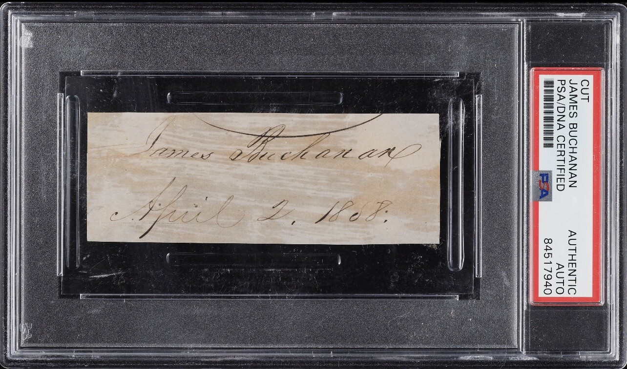 James Buchanan Signed Autographed Cut AUTO PSA/DNA AUTH 15th President USA James Buchanan Signed Autographed Cut AUTO PSA/DNA AUTH 15th President USA