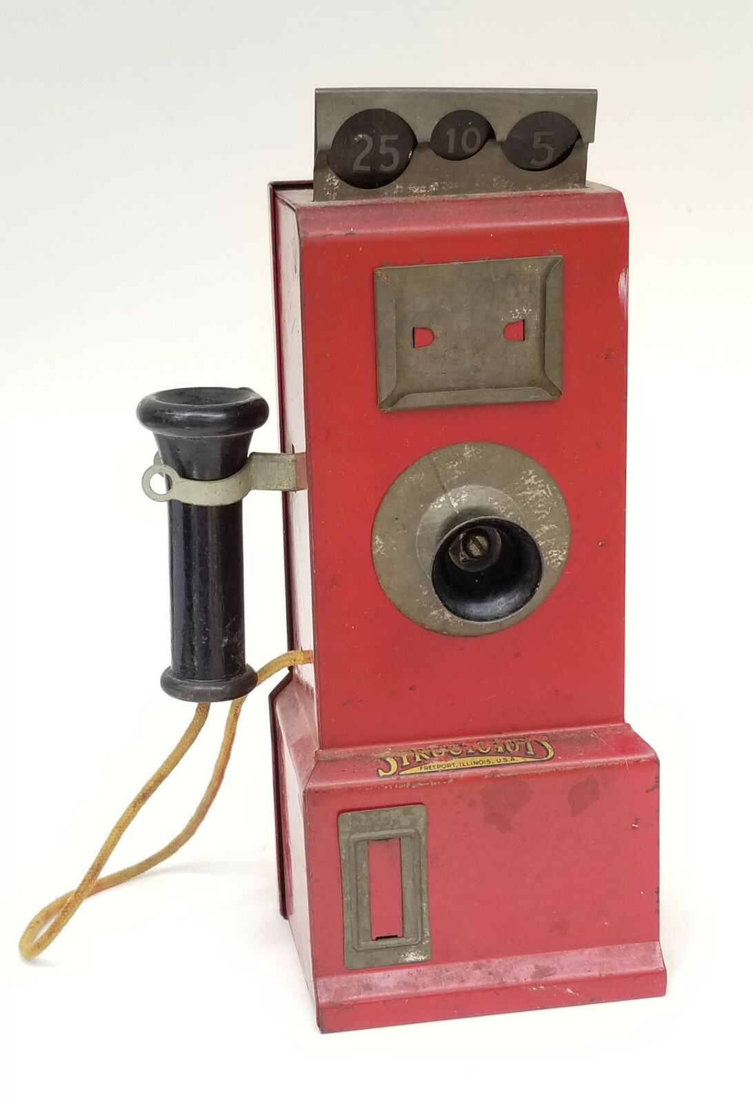 VINTAGE STRUCTO TOYS FREEPORT. IL PAY PHONE COIN BANK TOY VINTAGE STRUCTO TOYS FREEPORT. IL PAY PHONE COIN BANK TOY