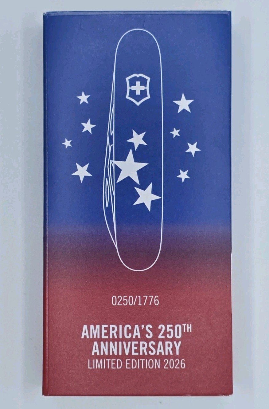 VICTORINOX PIONEER X ALOX LIMITED EDITION USA #/(250) 1776 Swiss Army Knife RARE VICTORINOX PIONEER X ALOX LIMITED EDITION USA #/(250) 1776 Swiss Army Knife RARE