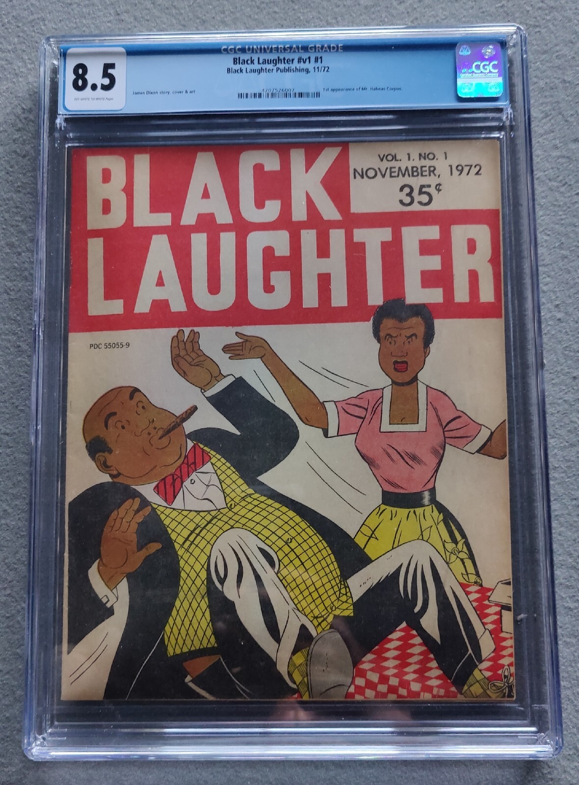 Black Laughter #1 CGC 8.5 1972 Comic Book Very Rare HTF