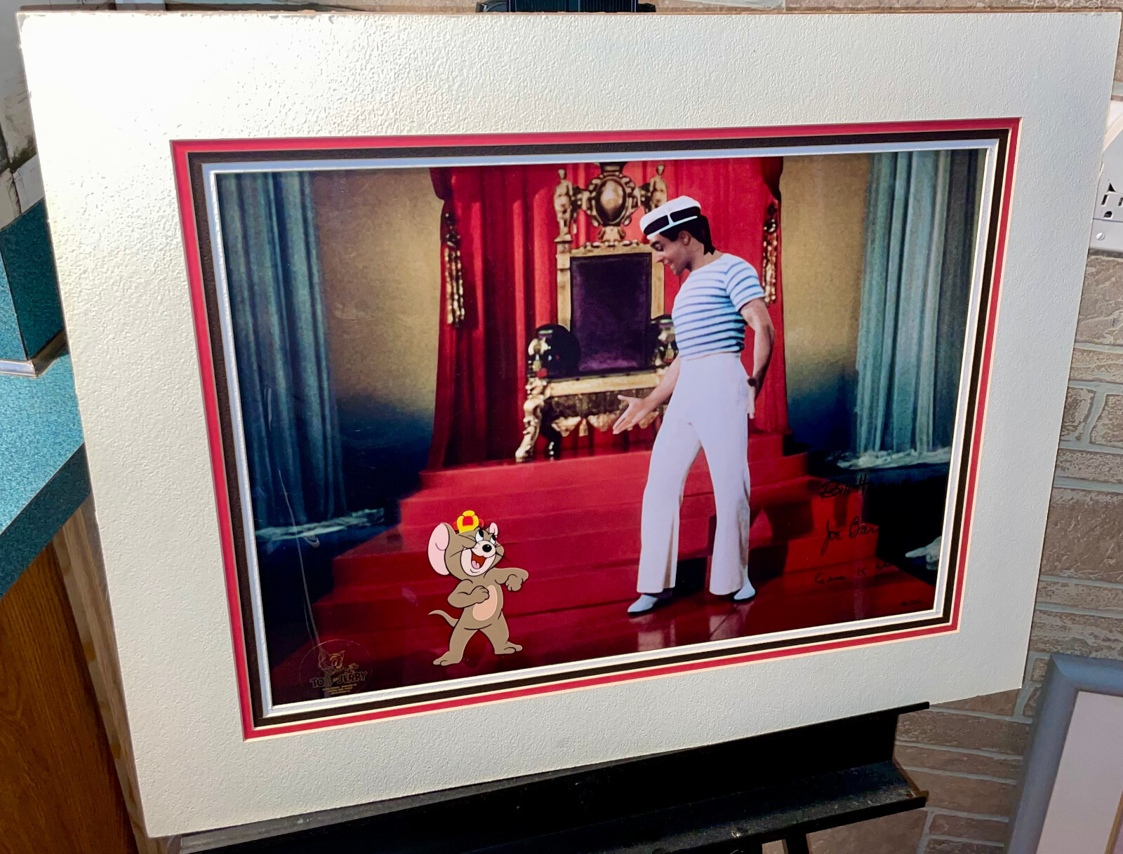 MGM's Anchors Aweigh Cel Signed Hanna Barbera Gene Kelly 50th Anniversary Rare
