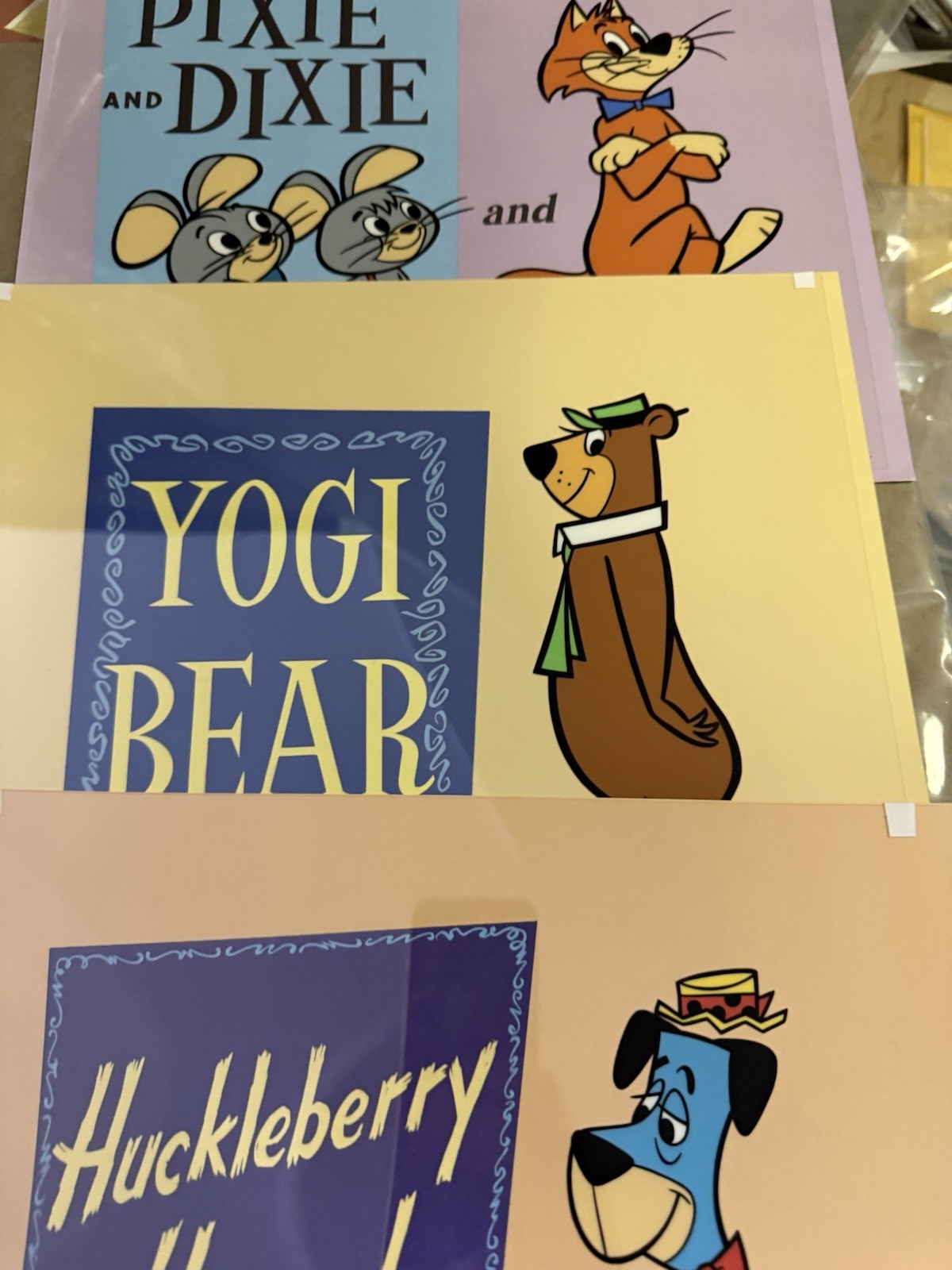 Hanna  Barbera Signed The Huckleberry Hound Show. Yogi, Mr Jinks