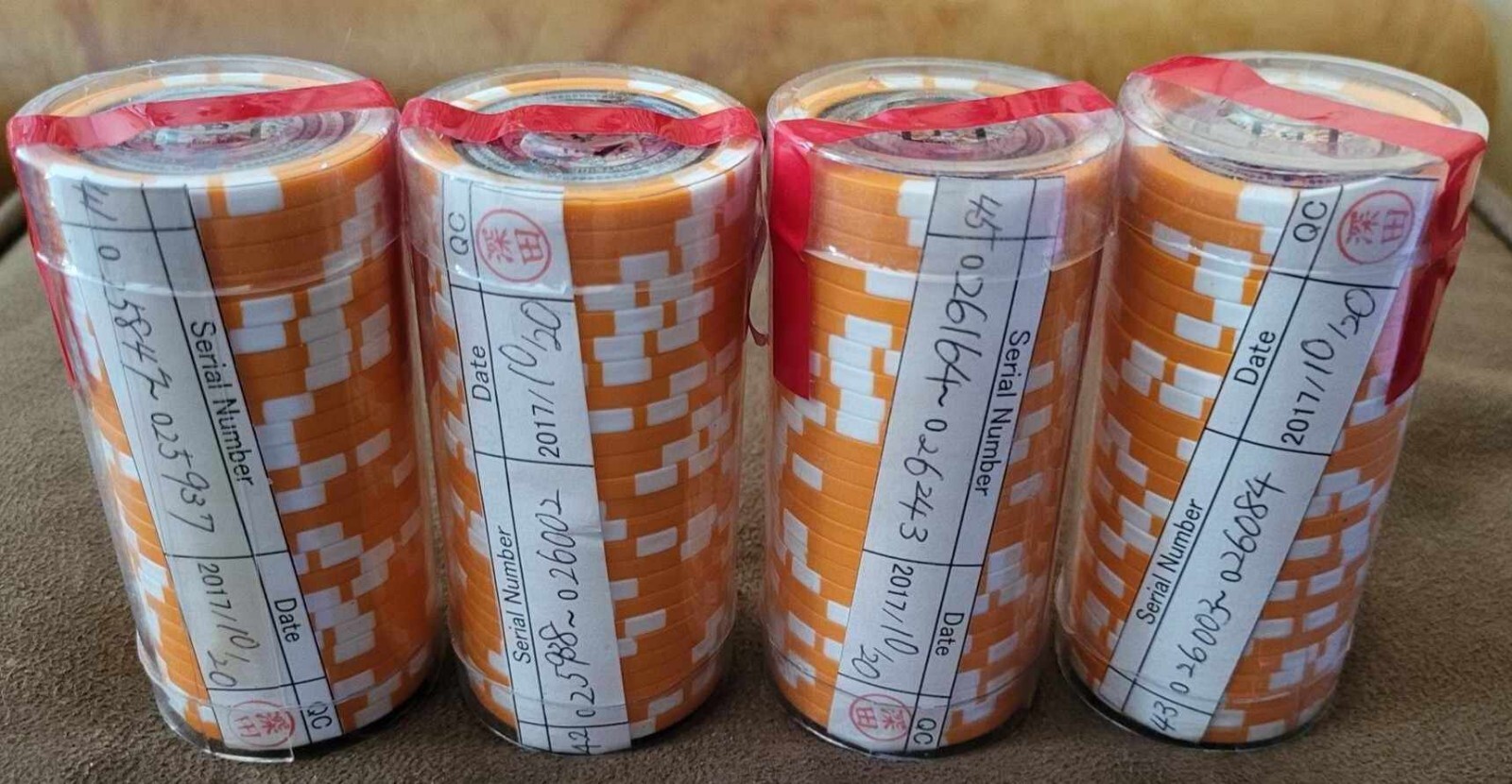 Large lot of Satori chips 4x ROLLS Bitcoin Like Casascius Lealana Large lot of Satori chips 4x ROLLS Bitcoin Like Casascius Lealana