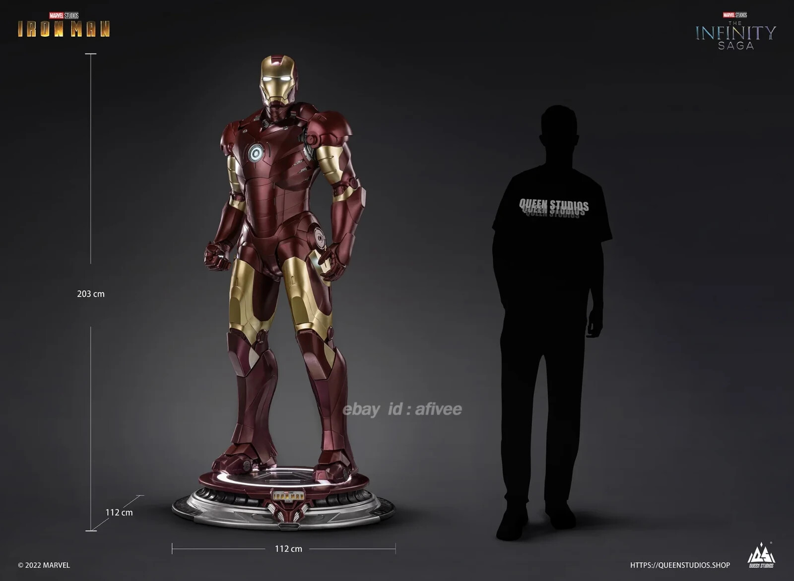 Queen Studios Iron Man Mark 3 Life-Size Statue 1/1 Model Queen Studios Iron Man Mark 3 Life-Size Statue 1/1 Model