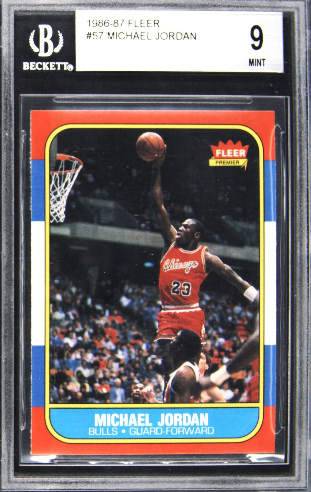 1986-87 FLEER MICHAEL JORDAN BGS 9