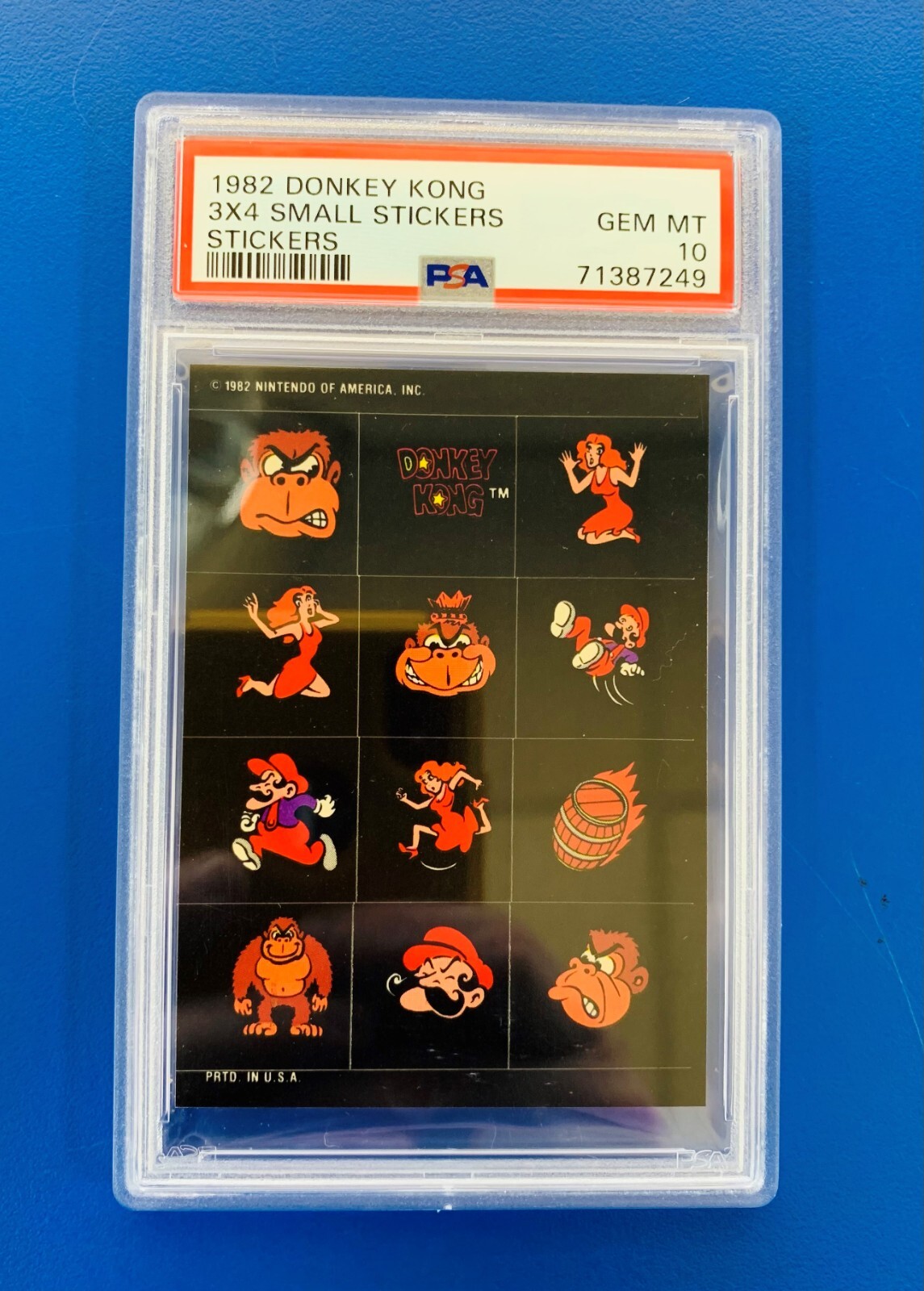 1982 DONKEY KONG & MARIO NINTENDO ROOKIE PSA 10 AOKI POP 1 RARE HIGH END 1982 DONKEY KONG & MARIO NINTENDO ROOKIE PSA 10 AOKI POP 1 RARE HIGH END