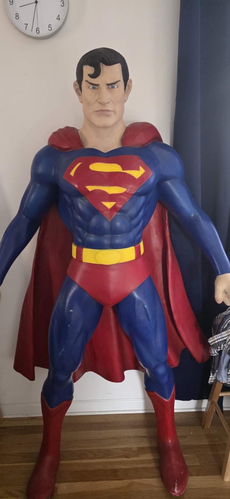 Superman, Life Size. 6'2 tall 1980s