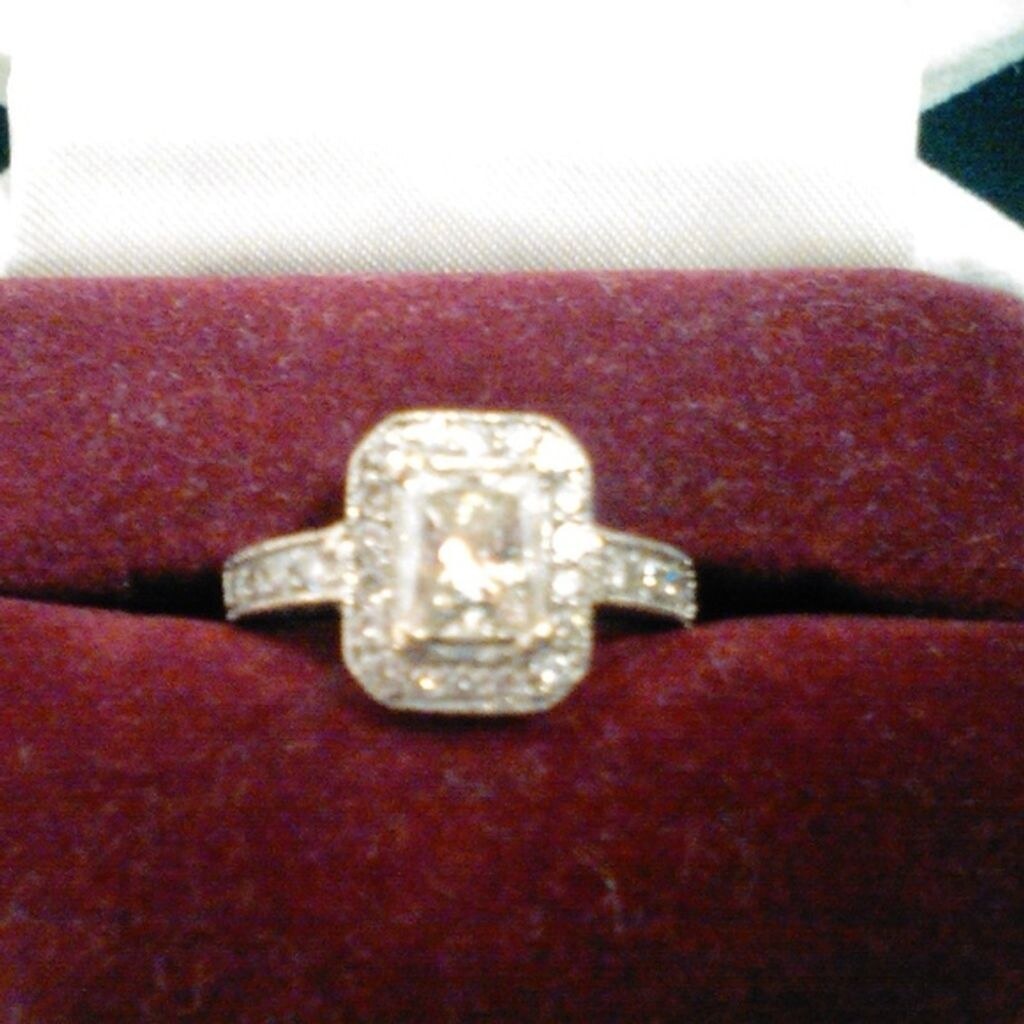Luxurious Vintage Diamond White Gold Engagement Ring Jewelry Love Wedding Y2K Luxurious Vintage Diamond White Gold Engagement Ring Jewelry Love Wedding Y2K