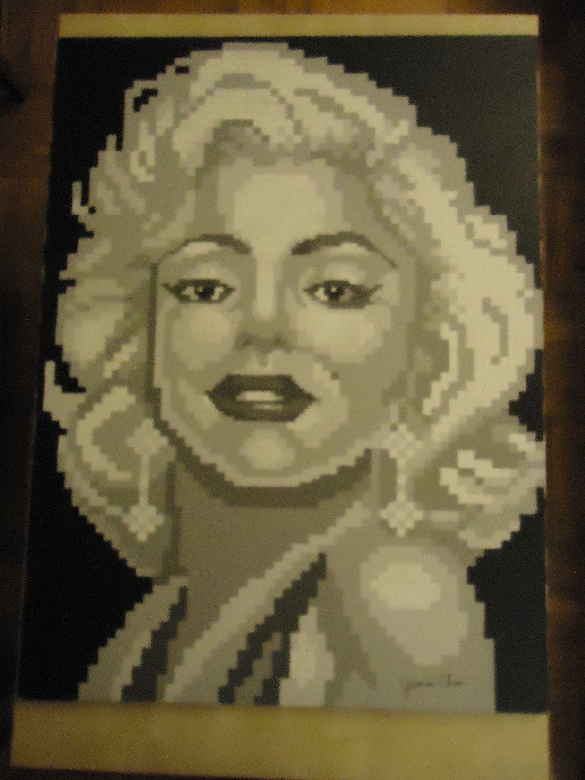 ORIGINAL HUGE 40'' X 30'' PAINTING ''MARILYN MONROE'' BY COMIC ARTIST JAMES CHEN ORIGINAL HUGE 40'' X 30'' PAINTING ''MARILYN MONROE'' BY COMIC ARTIST JAMES CHEN