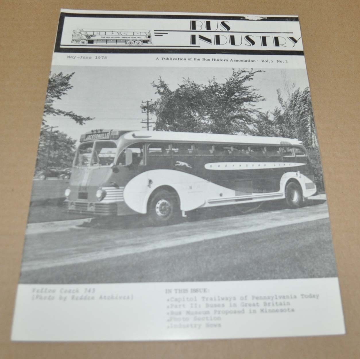 Bus History 1978 Coach Photo Magazine Capitol Trailways British Industry