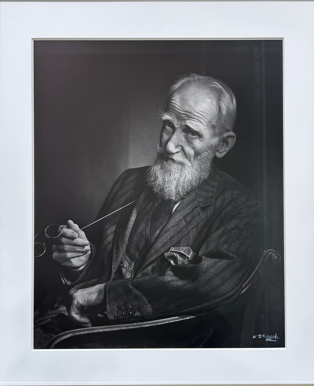 Yousuf Karsh George Bernard Shaw Silver Print From 1950 16x20 Signed By Karsh Yousuf Karsh George Bernard Shaw Silver Print From 1950 16x20 Signed By Karsh