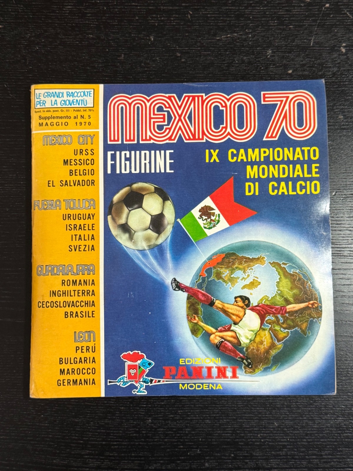 1970 Panini World Cup Mexico Figure Album Complete Spectacular 1970 Panini World Cup Mexico Figure Album Complete Spectacular