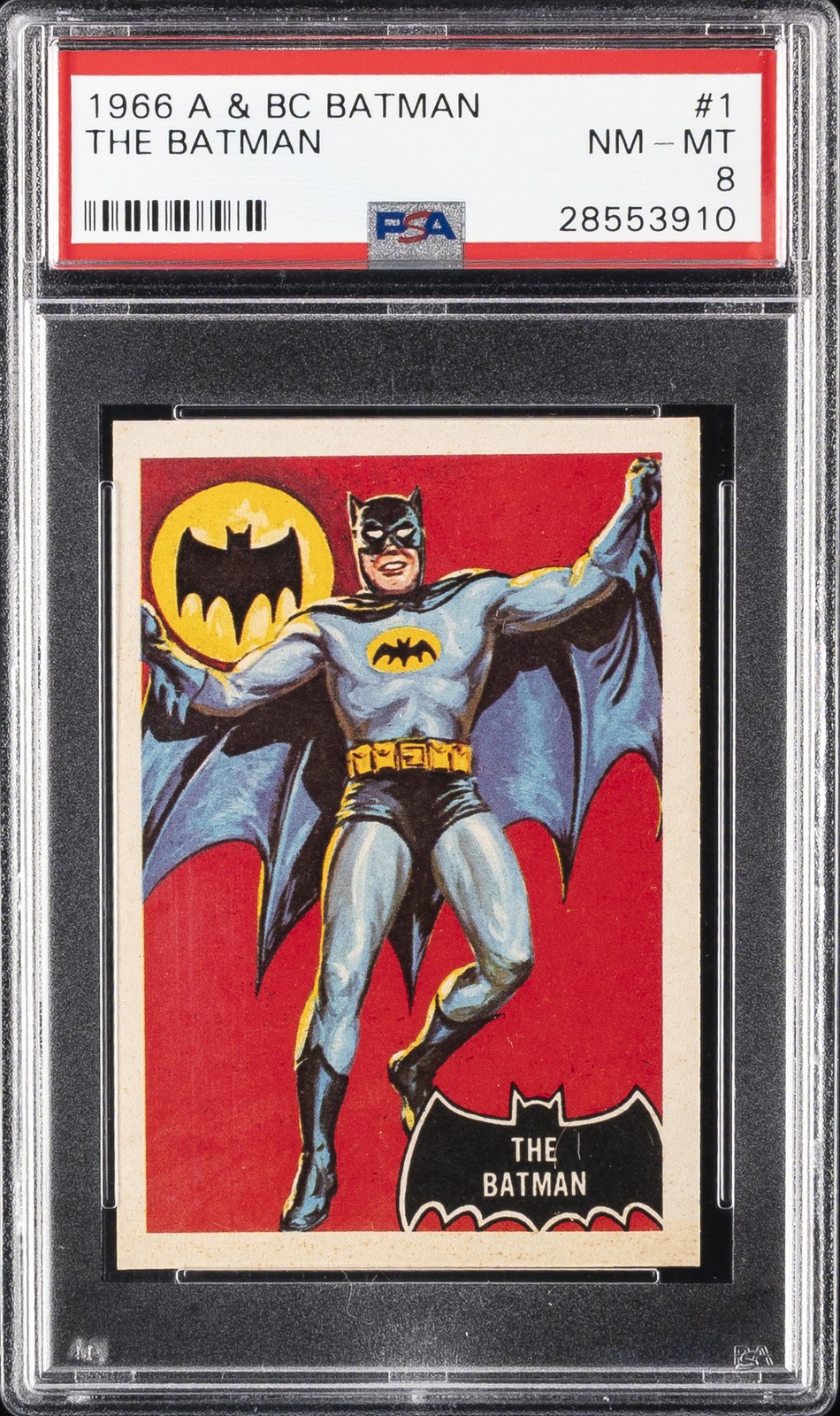 1966 A & BC BATMAN (BLACK BAT ON FRONT) #1 THE BATMAN PSA 8 1966 A & BC BATMAN (BLACK BAT ON FRONT) #1 THE BATMAN PSA 8