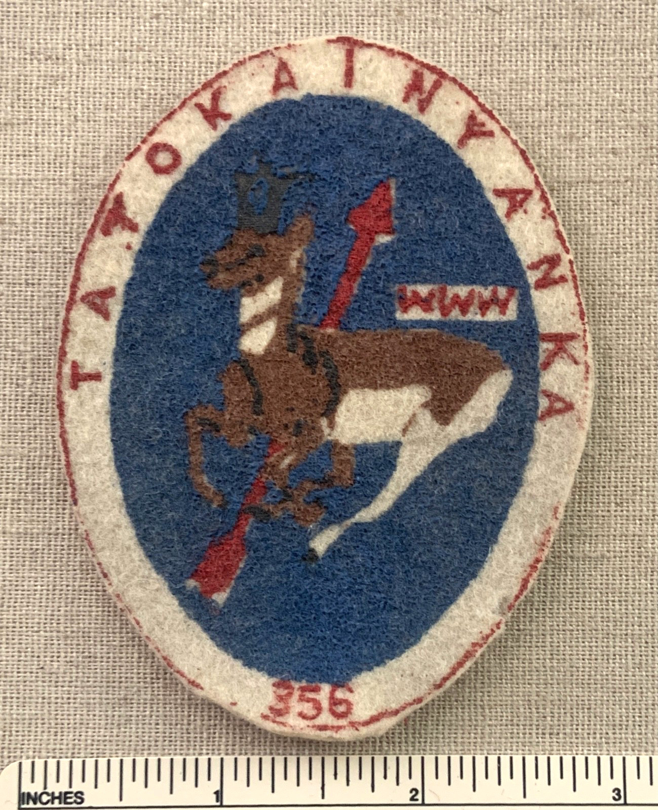 Vintage OA TATOKAINYANKA LODGE 356 Order of the Arrow FELT PATCH WWW Wyoming