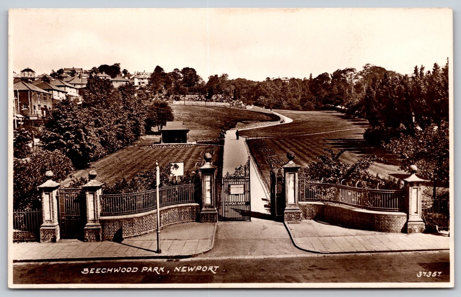 Beechwood Park Newport UK Real Photo Postcard RPPC Cambrian Series c1910s E45 Beechwood Park Newport UK Real Photo Postcard RPPC Cambrian Series c1910s E45