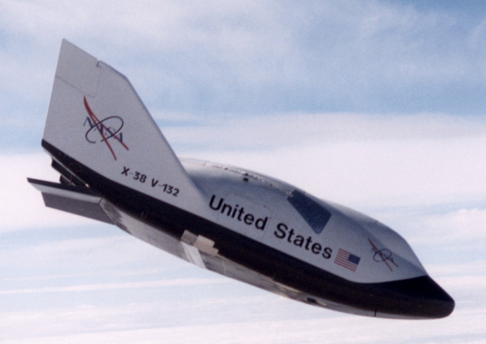 NASA X-38 Crew Return Vehicle Aircraft Mahogany Kiln Wood Model Large New