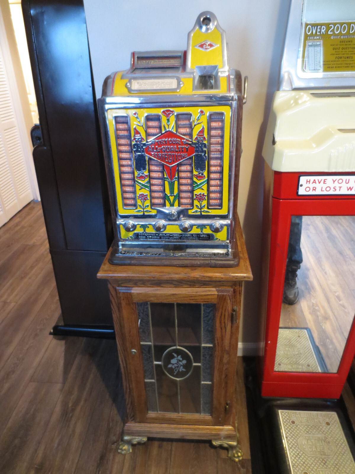 Antique 1920s Jennings Slot Machine (Fully Restored) w/ Stand