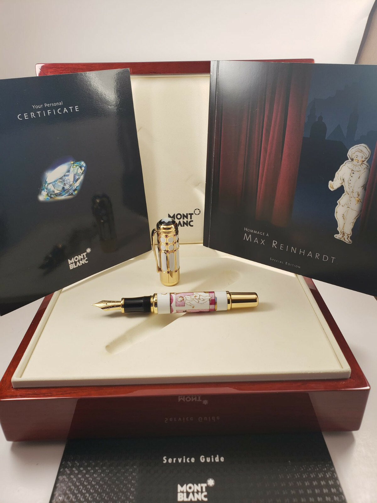 SUPER RARE 10 MADE MONTBLANC MAX REINHARDT RUBY SPECIAL EDITION FOUNTAIN PEN