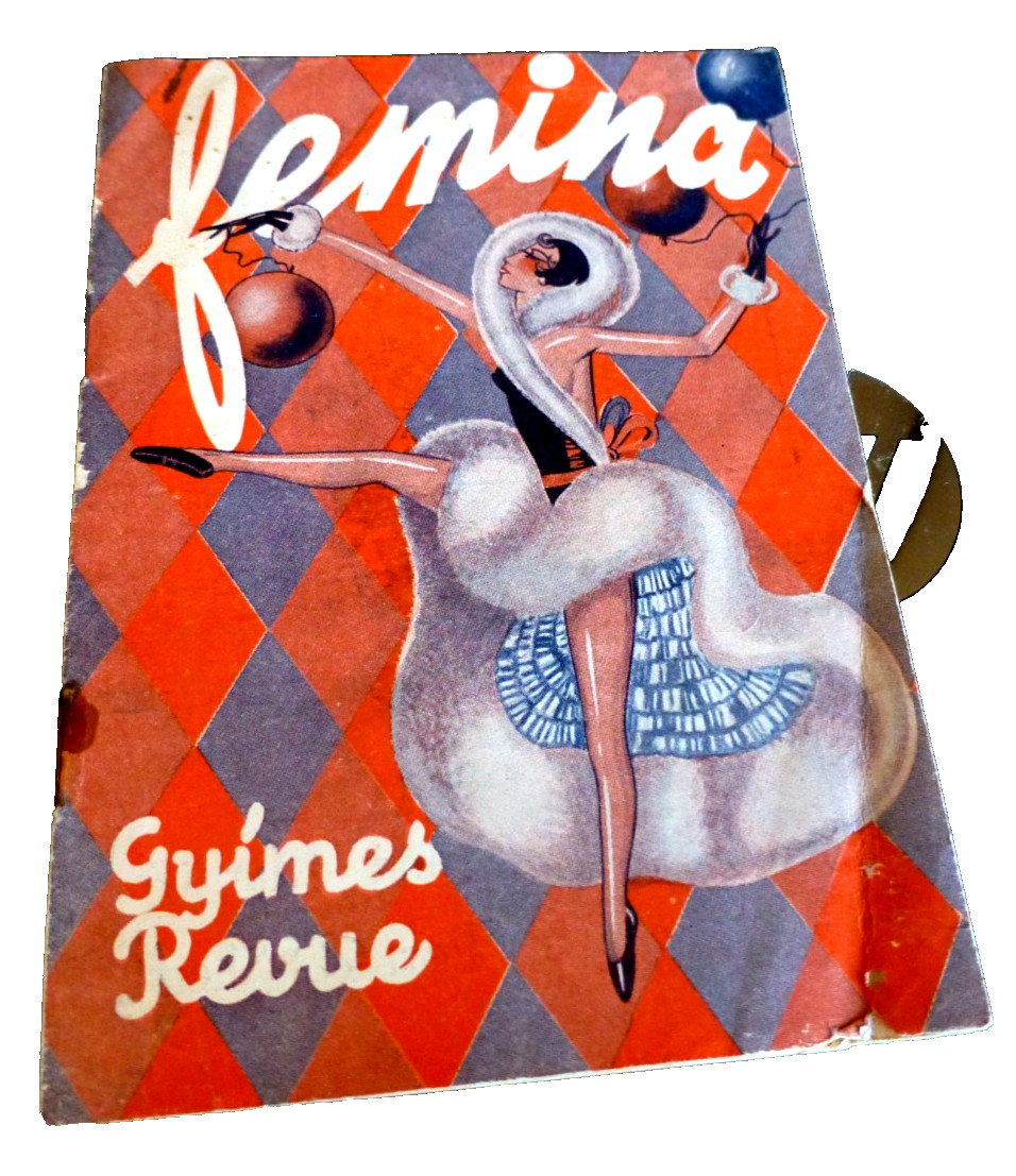 VINTAGE PROGRAM FEMINA WILHELM GYIMES REVUE VIENNA WIEN AUSTRIA 1930's VINTAGE PROGRAM FEMINA WILHELM GYIMES REVUE VIENNA WIEN AUSTRIA 1930's
