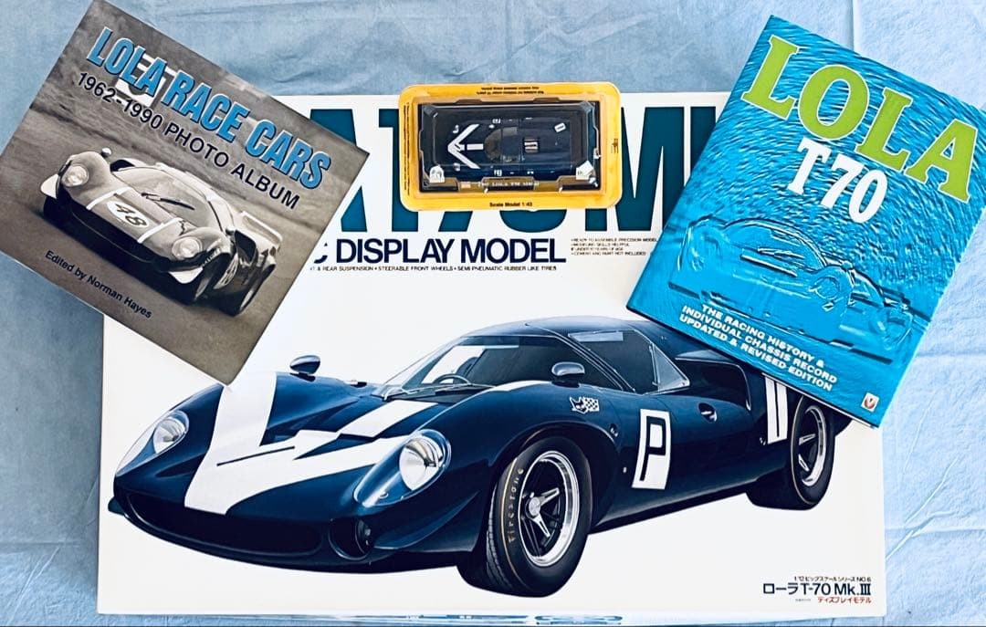 TAMIYA 1/12 Lola T-70 Mk.III plastic model with bonus