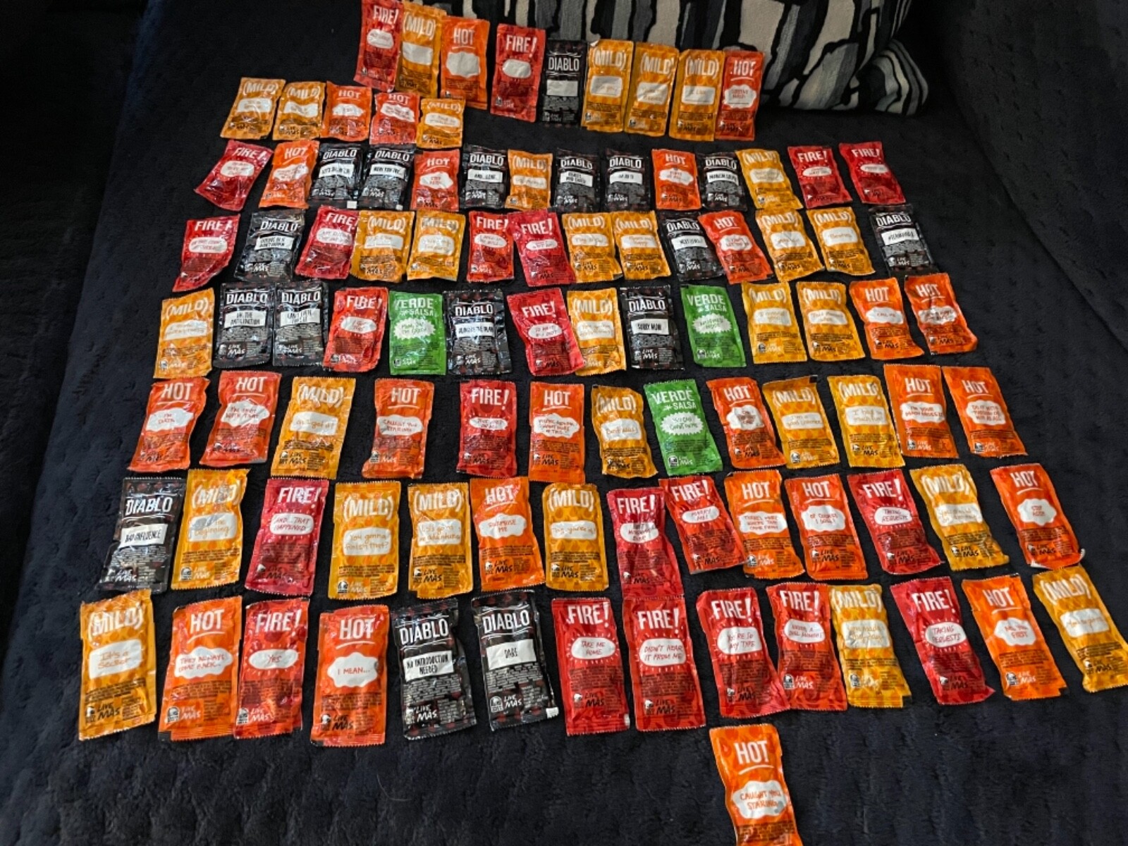 taco bell sauce collection every packet and phrase taco bell sauce collection every packet and phrase