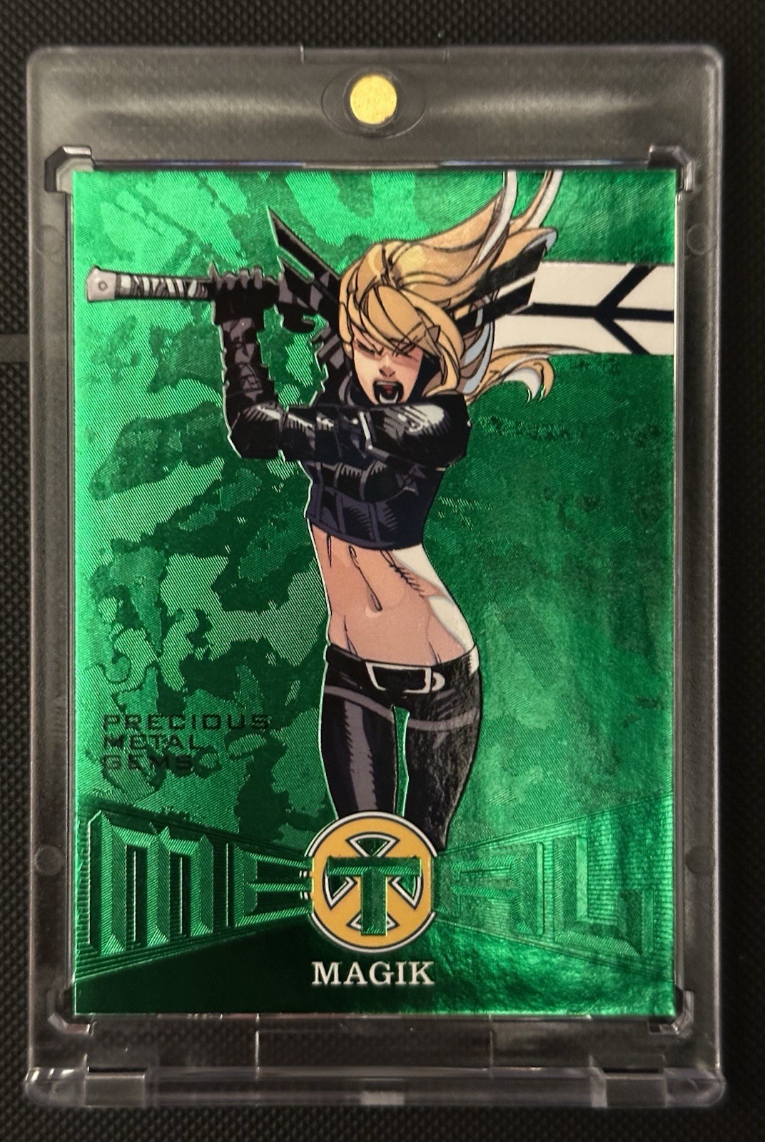 2018 Fleer Ultra X-Men Precious Metal Gems PMG Magik #’d/25 Green 2018 Fleer Ultra X-Men Precious Metal Gems PMG Magik #’d/25 Green