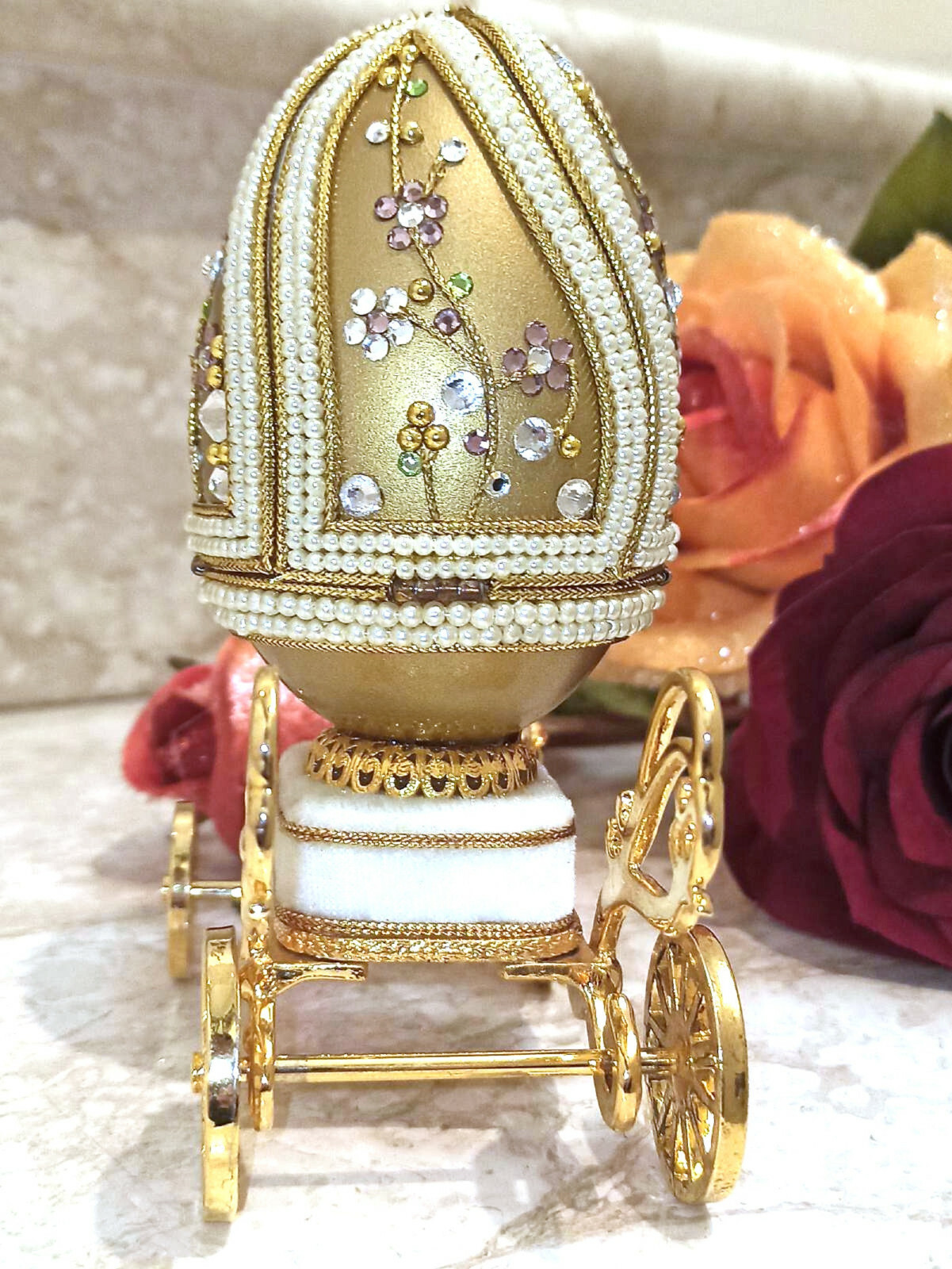 Mpc 1989 Fabergé Antique style Faberge egg Fabergé Unique Ringbox Proposal Mpc 1989 Fabergé Antique style Faberge egg Fabergé Unique Ringbox Proposal