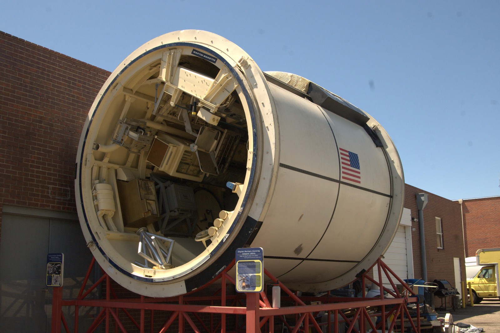 NASA SKYLAB Full Scale Astronaut Training Multiple Docking Adapter MDA Mockup NASA SKYLAB Full Scale Astronaut Training Multiple Docking Adapter MDA Mockup