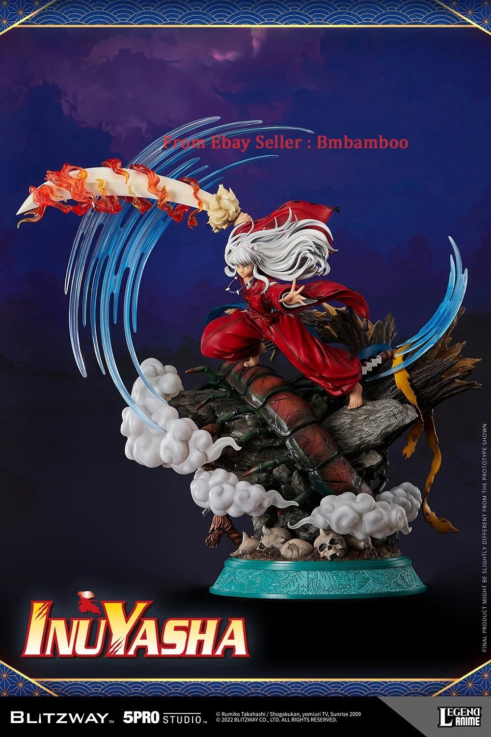 Blitzway x 5PRO Studio Inuyasha 1/6 Inuyasha Anime Figure GK Statue Model Rare