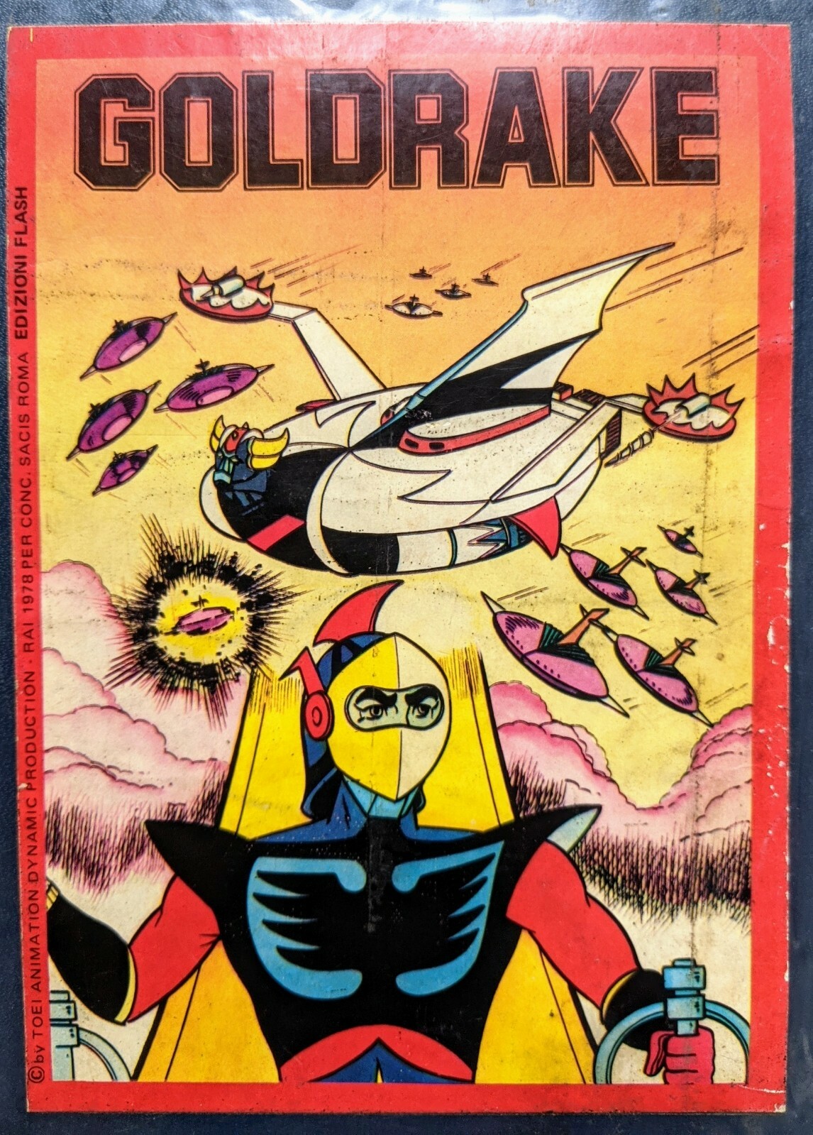 Vintage Grendizer Goldrake Atlas Ufo Robot Manga italian comic book 1970's Vintage Grendizer Goldrake Atlas Ufo Robot Manga italian comic book 1970's