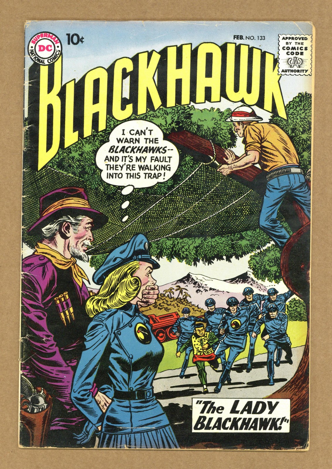 Blackhawk #133 VG- 3.5 1959 1st app. Lady Blackhawk