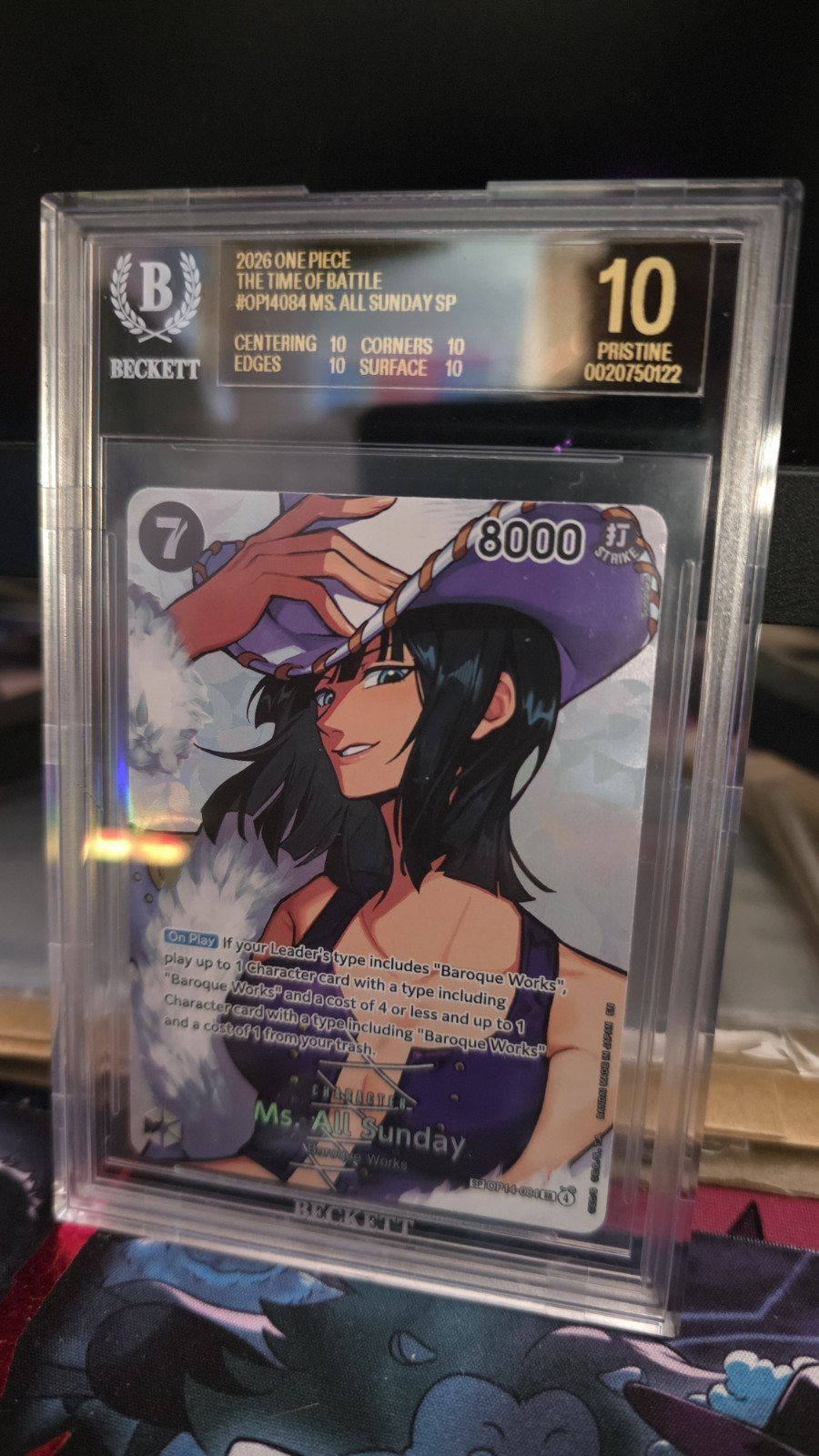 One Piece TCG Ms. All Sunday OP14-084 The Time of Battle OP16 BGS 10 Black Label