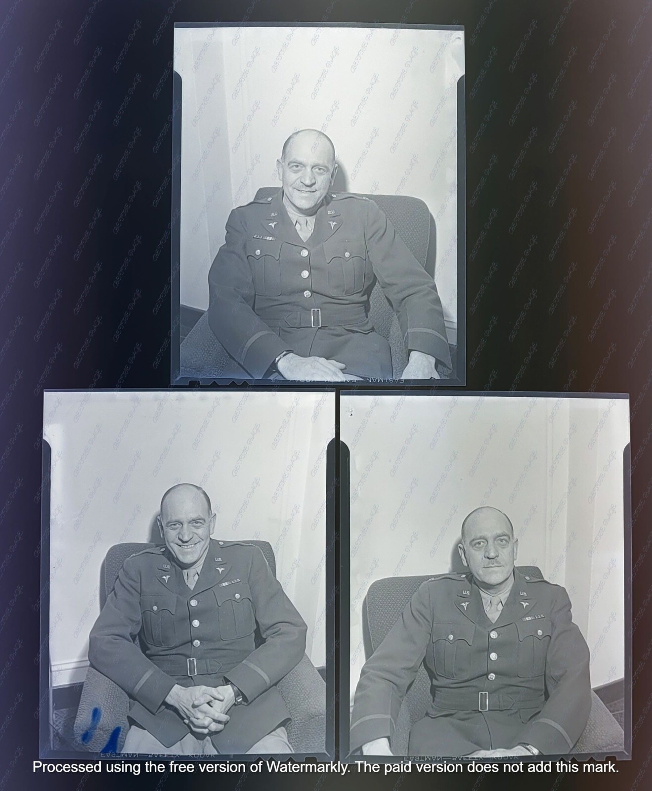 '44 3 COL. WM C MENNINGER WWII FAMOUS PHOTOGRAPHER Negative  Lot