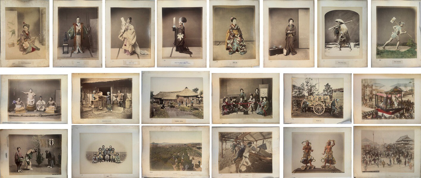 Kusakabe Kimbei Meiji Era Hand-Colored Photo Album (56 Photos) 38x28cm Rare Kusakabe Kimbei Meiji Era Hand-Colored Photo Album (56 Photos) 38x28cm Rare